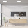 Светильник накладной NOVOTECH OVER 359211 NT23 327 IP43 LED 48W 170-265V 4320Лм 3000-6000К диммируемый с датчиком движения,пульт ДУ в комплекте белый NV-359211